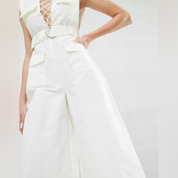 Kendall + Kylie | Sleeveless Lace-up Denim Jumpsuit - Picture 12 of 15